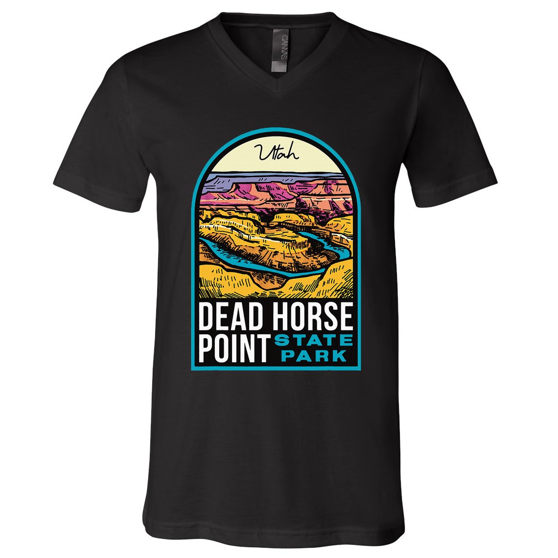 Dead Horse Point State Park Utah Vintage V-Neck T-Shirt