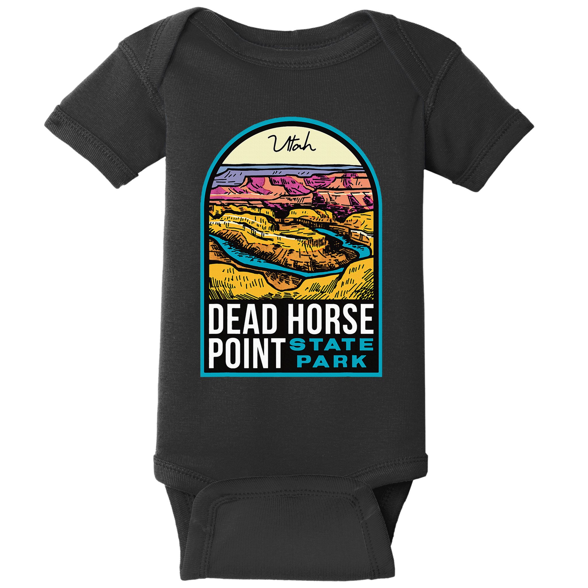 Dead Horse Point State Park Utah Vintage Baby Bodysuit