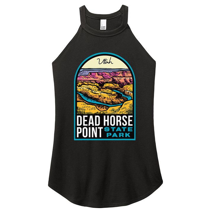 Dead Horse Point State Park Utah Vintage Women's Perfect Tri Rocker Tank