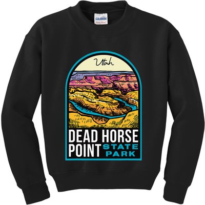 Dead Horse Point State Park Utah Vintage Kids Sweatshirt
