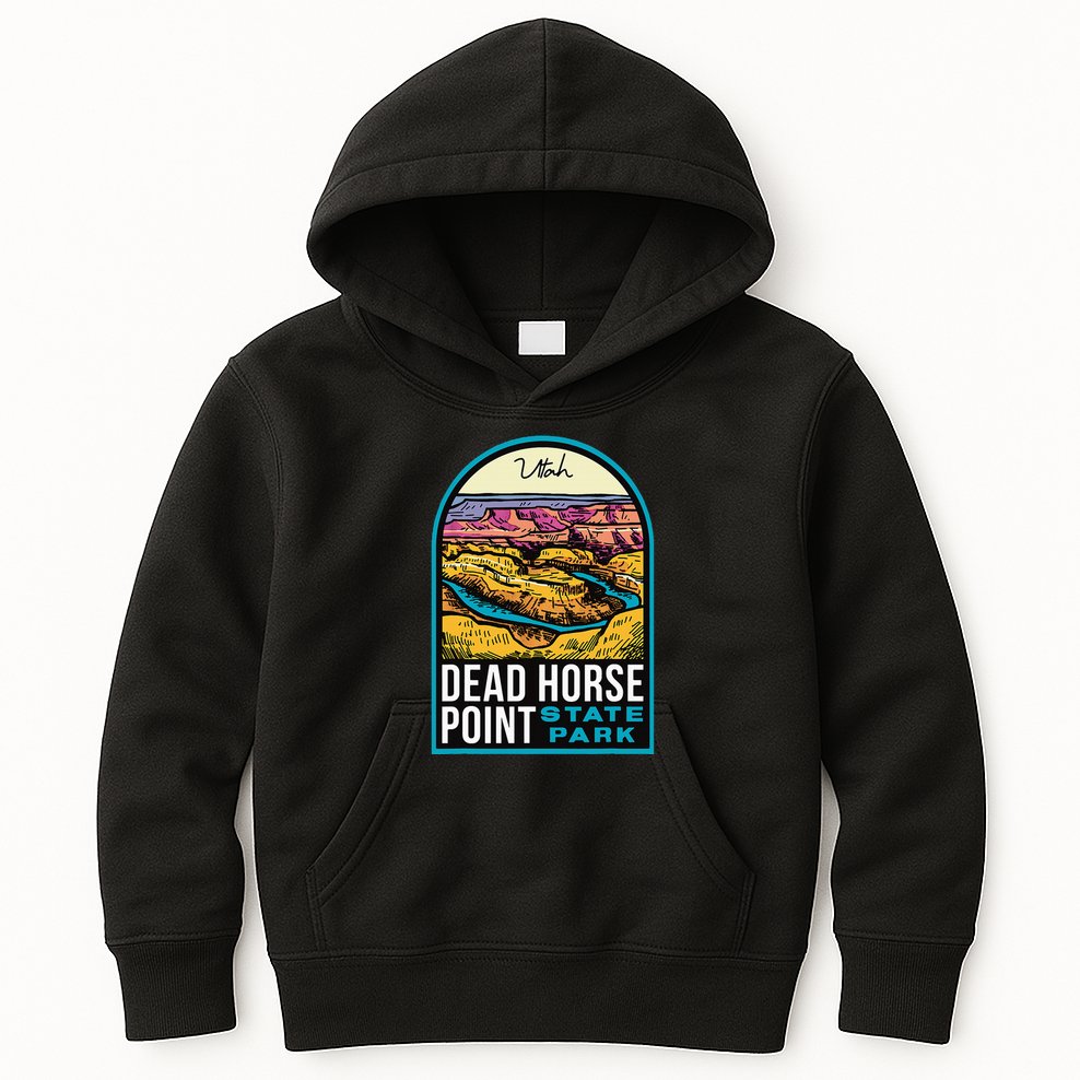Dead Horse Point State Park Utah Vintage Kids Hoodie