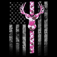 Deer Hunting Pink Camouflage Flag With Camo Deer Antlers Gift Mug