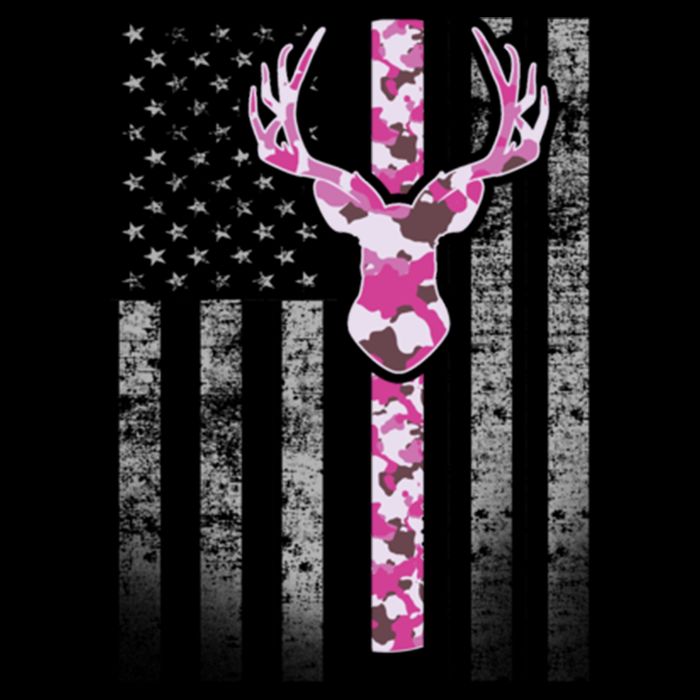 Deer Hunting Pink Camouflage Flag With Camo Deer Antlers Gift Mug