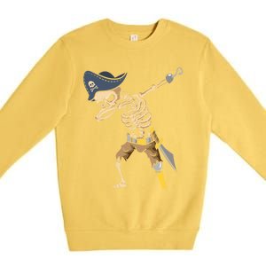 Dabbing Halloween Pirate Halloween Trick Or Treat Gift Premium Crewneck Sweatshirt