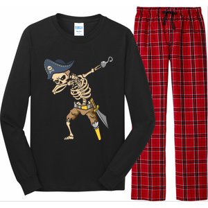 Dabbing Halloween Pirate Halloween Trick Or Treat Gift Long Sleeve Pajama Set