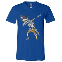 Dabbing Halloween Pirate Halloween Trick Or Treat Gift V-Neck T-Shirt