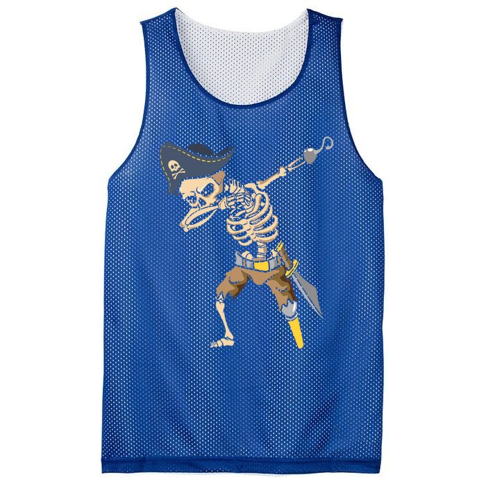 Dabbing Halloween Pirate Halloween Trick Or Treat Gift Mesh Reversible Basketball Jersey Tank