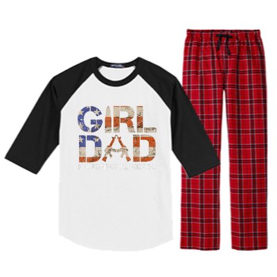 Dad Her Protector Forever Funny Father Of Fun Dad Raglan Sleeve Pajama Set