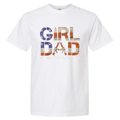 Dad Her Protector Forever Funny Father Of Fun Dad Garment-Dyed Heavyweight T-Shirt