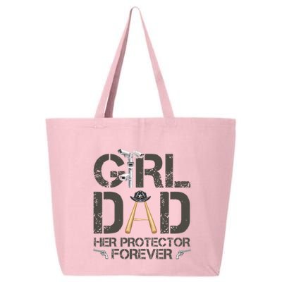 Dad Her Protector Forever Funny Father 25L Jumbo Tote