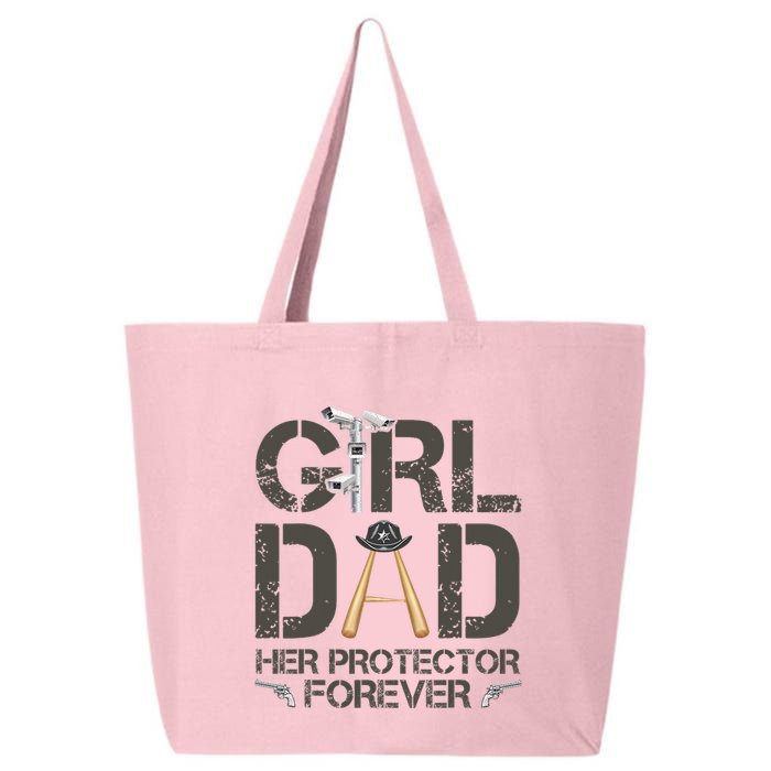 Dad Her Protector Forever Funny Father 25L Jumbo Tote