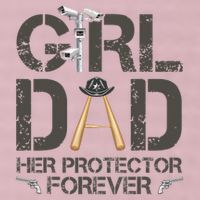 Dad Her Protector Forever Funny Father 25L Jumbo Tote