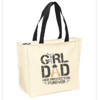 Dad Her Protector Forever Funny Father Zip Tote Bag