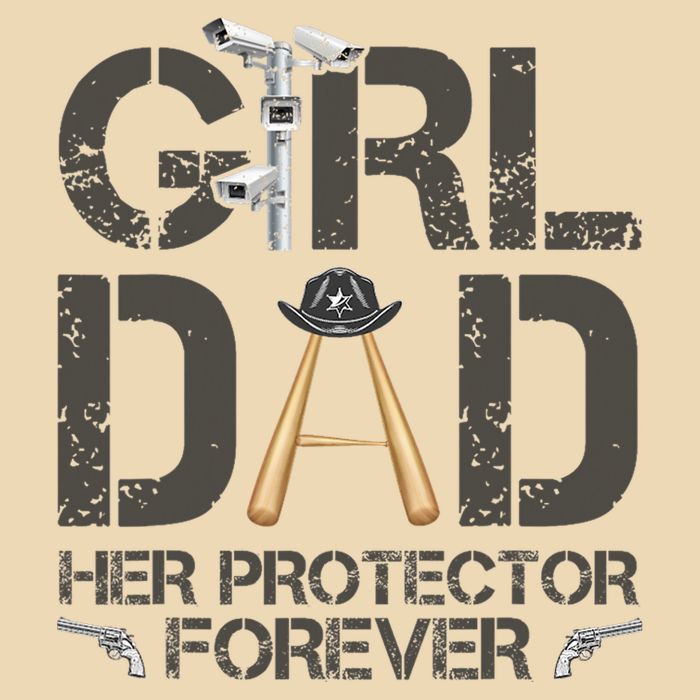 Dad Her Protector Forever Funny Father Zip Tote Bag