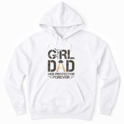 Dad Her Protector Forever Funny Father Hoodie