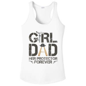 Dad Her Protector Forever Funny Father Ladies PosiCharge Competitor Racerback Tank