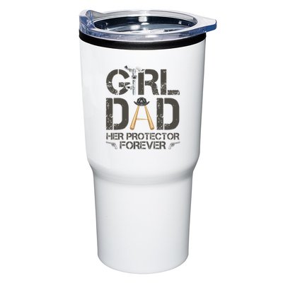 Dad Her Protector Forever Funny Father Tumbler