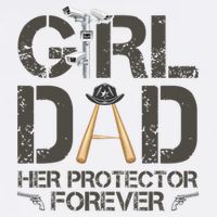 Dad Her Protector Forever Funny Father Golf Towel