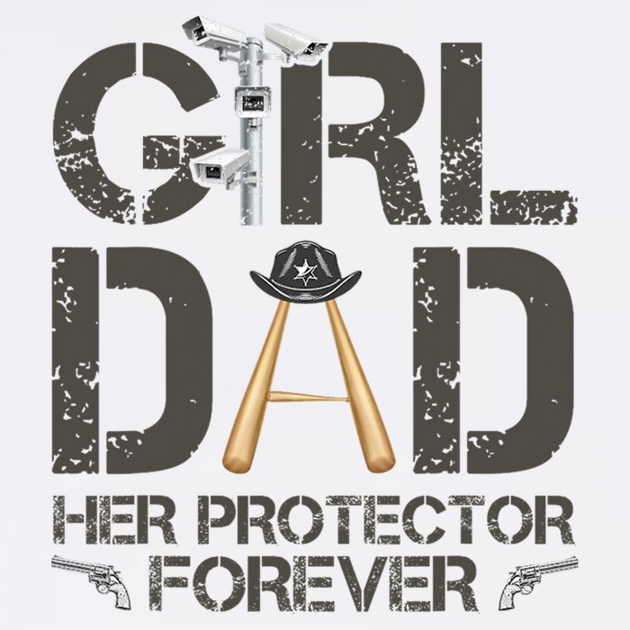 Dad Her Protector Forever Funny Father Golf Towel