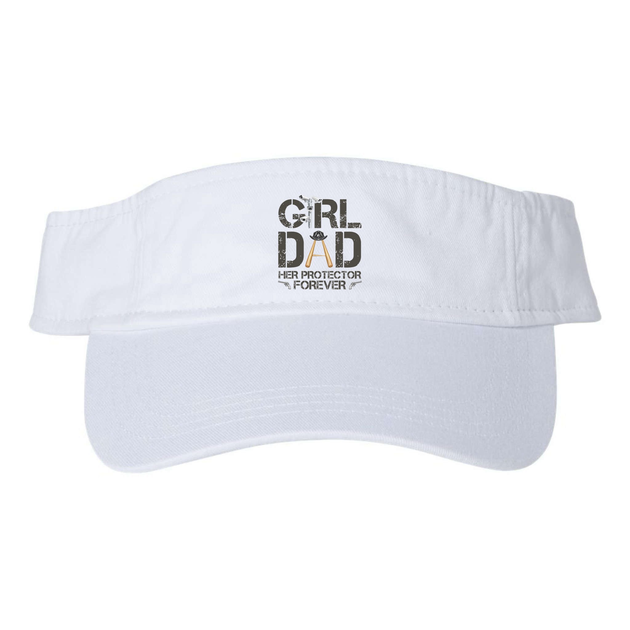 Dad Her Protector Forever Funny Father Visor