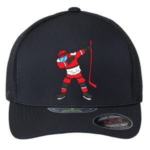 Dabbing Hockey Player Hockey Son Hockey Boy Gift Ice Hockey Flexfit Unipanel Trucker Cap