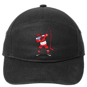 Dabbing Hockey Player Hockey Son Hockey Boy Gift Ice Hockey 7-Panel Snapback Hat