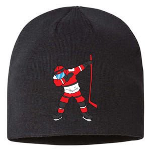 Dabbing Hockey Player Hockey Son Hockey Boy Gift Ice Hockey Sustainable Beanie