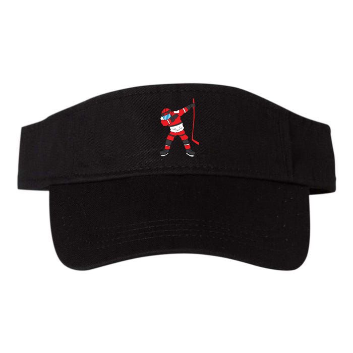 Dabbing Hockey Player Hockey Son Hockey Boy Gift Ice Hockey Valucap Bio-Washed Visor