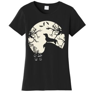 Dachshund Halloween Pumpkin Decorations Women's T-Shirt