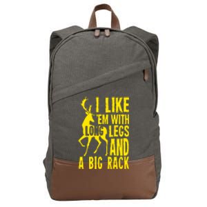 Deer Hunting Quote Cotton Canvas Backpack