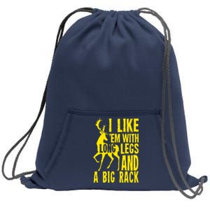 Deer Hunting Quote Sweatshirt Cinch Pack Bag