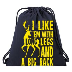 Deer Hunting Quote Drawstring Bag