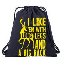 Deer Hunting Quote Drawstring Bag