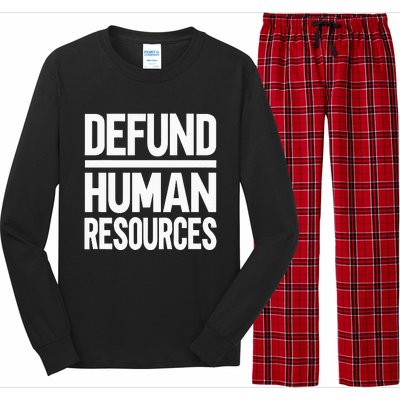 Defund Human Resources Long Sleeve Pajama Set