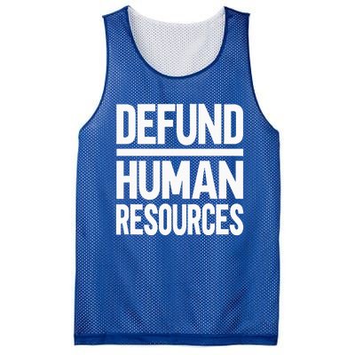 Defund Human Resources Mesh Reversible Basketball Jersey Tank