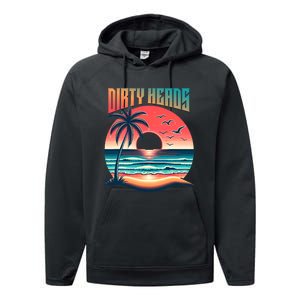 Dirty Heads Retro Beach Performance Fleece Hoodie