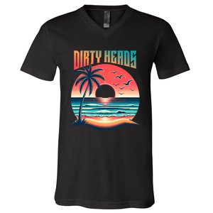 Dirty Heads Retro Beach V-Neck T-Shirt