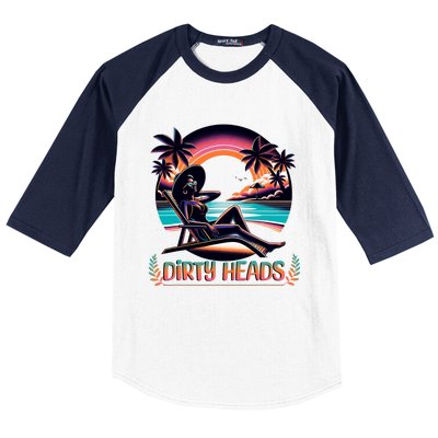 Dirty Heads Retro Beach Baseball Sleeve Shirt