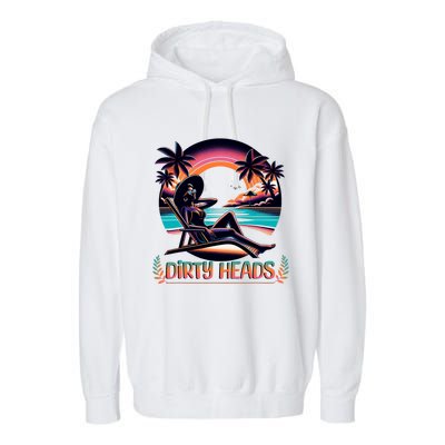 Dirty Heads Retro Beach Garment-Dyed Fleece Hoodie