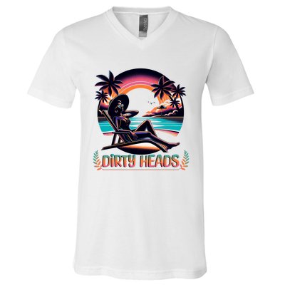 Dirty Heads Retro Beach V-Neck T-Shirt