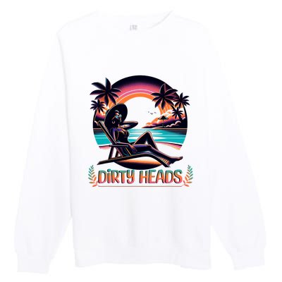 Dirty Heads Retro Beach Premium Crewneck Sweatshirt