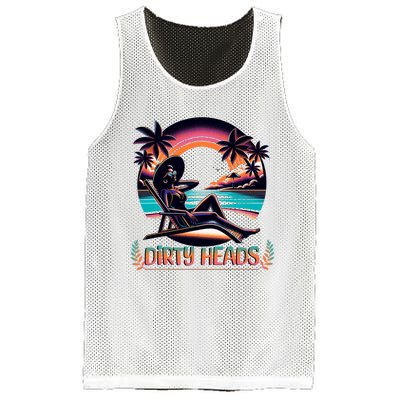 Dirty Heads Retro Beach Mesh Reversible Basketball Jersey Tank