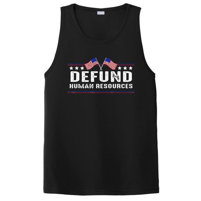 Defund Human Resources American Flag PosiCharge Competitor Tank