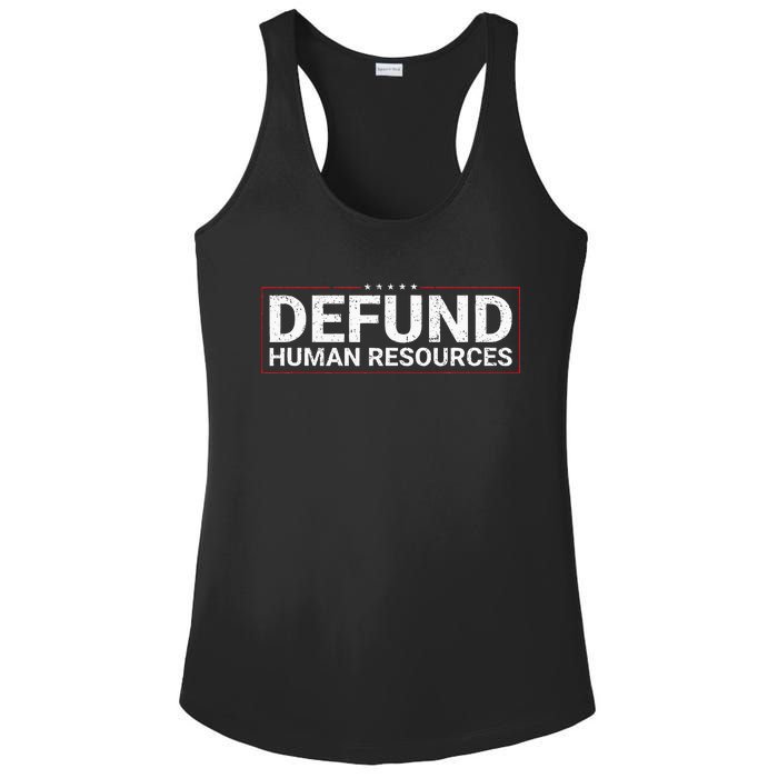 Defund Human Resources Ladies PosiCharge Competitor Racerback Tank