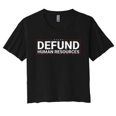 Defund Human Resources Women's Crop Top Tee