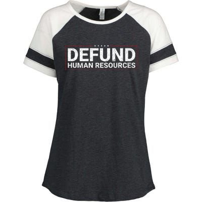 Defund Human Resources Enza Ladies Jersey Colorblock Tee