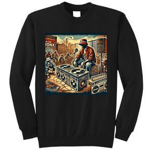 Dj Hiphop Retro Music Block Bronx Party Sweatshirt