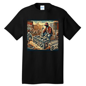 Dj Hiphop Retro Music Block Bronx Party Tall T-Shirt