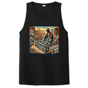 Dj Hiphop Retro Music Block Bronx Party PosiCharge Competitor Tank