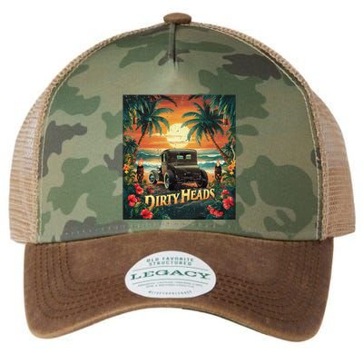 Dirty Heads Retro Beach Humor Palms Beach Car Summer Vibes Legacy Tie Dye Trucker Hat